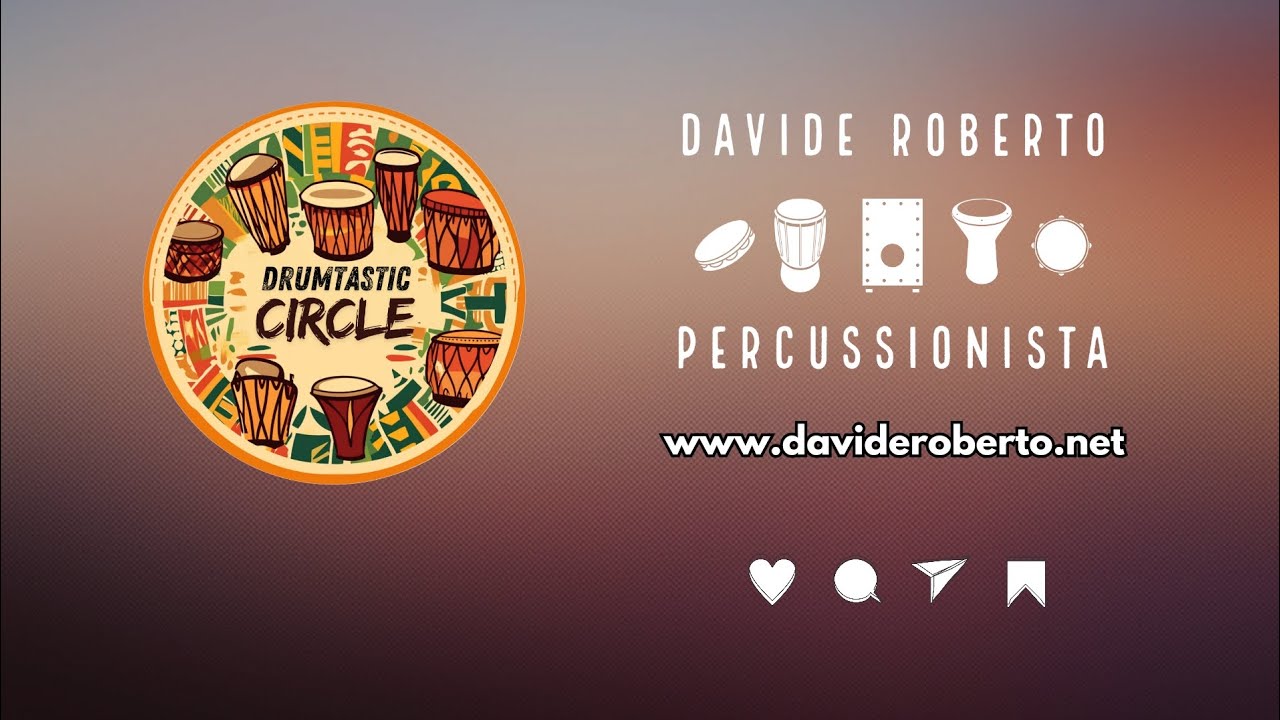 Drumtastic Circle con Davide Roberto - Drum Circle per Scuole, Aziende, Benessere e Sound Healing