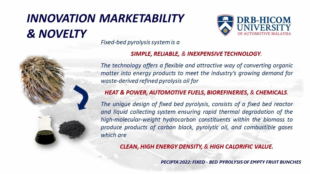 PECIPTA2022 - Fixed-Bed Pyrolysis of Empty Fruit Bunches