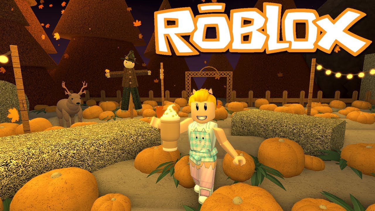 New Game Roblox Grotty S Pumpkin Patch Pumpkin Latte Youtube - roblox logo patch