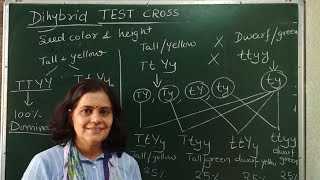 #TestCross,#Monohybridtestcross,#Dihybridtestcross.Test cross to know the genotype of an individual.