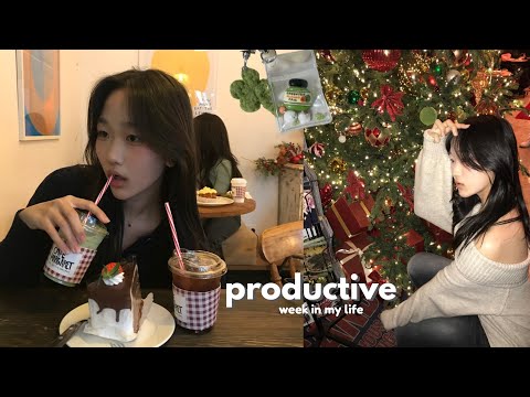 PRODUCTIVE Week in my life 🎧 *realistic* korean student daily life, 2026 New Year PREP