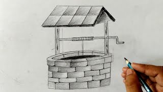 How To Draw Well Easy Ihow To Draw A Well Easy Step By Step I How To Draw Well With Pencil