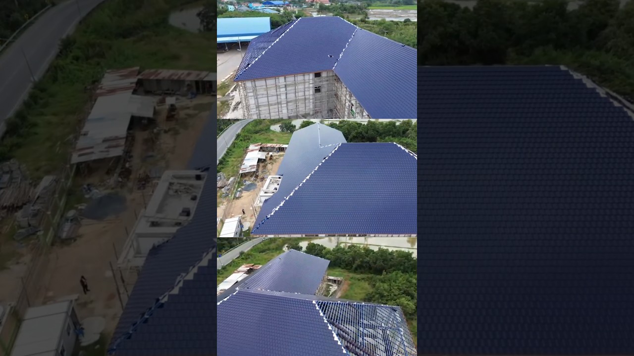 พาชม siteงานก่อสร้าง เลือกใช้กระเบื้องหลังคาExcella 