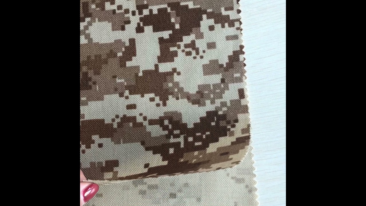 1000D HT NYLON Print and PU 3 times coating K9-PUADO PC013-DS｜Used for Military Backpack｜