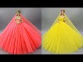 Barbie Doll Hair Transformation ~  Amazing Doll Decoration Ideas  ~ Wig, Dress, Faceup, and More!