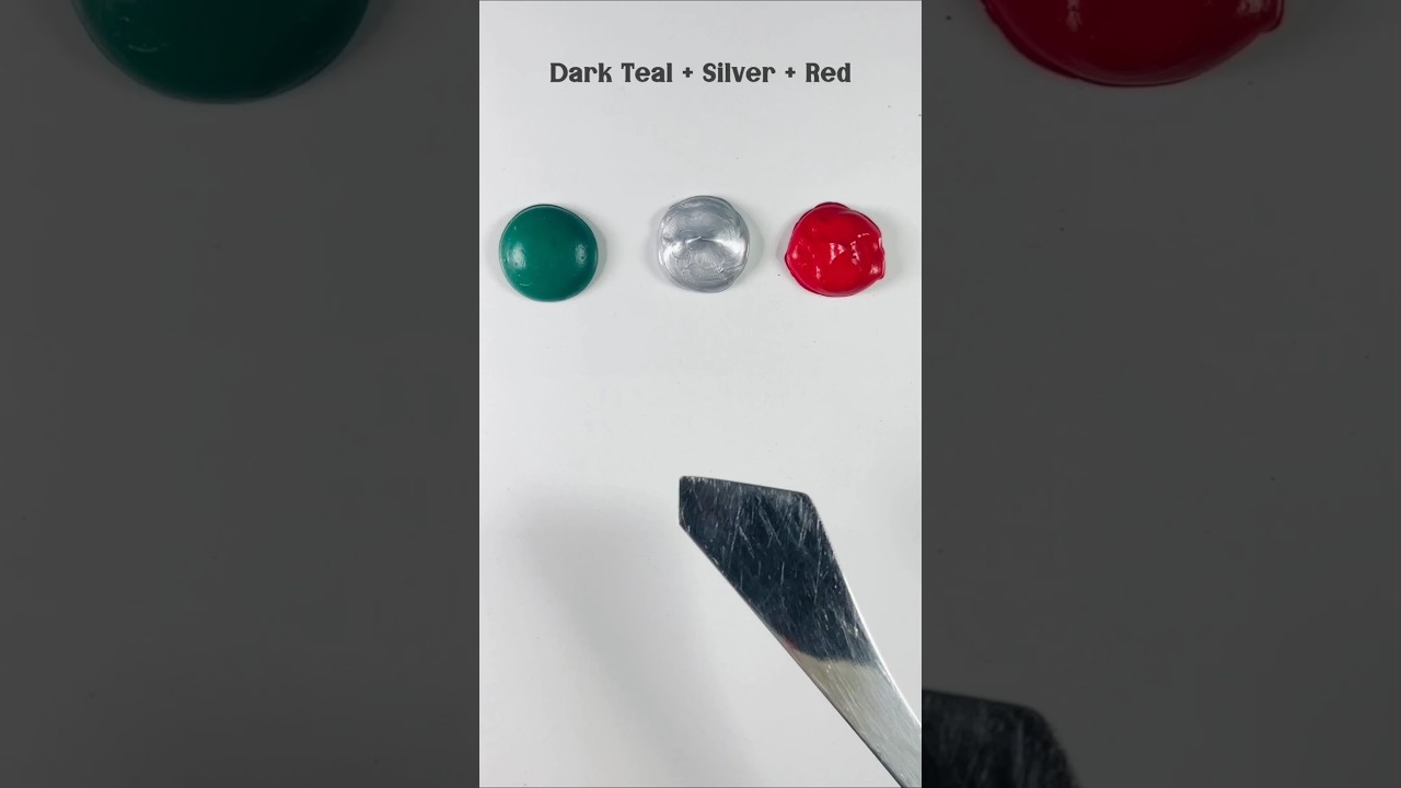 This Isn’t Just a Color — It’s Energy | Teal, Silver & Red Mix Reveal!” 