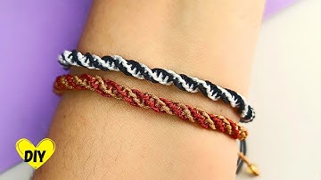 🧶 Domina el NUDO ESPIRAL combinando dos colores y vende tus Creaciones  pulsera de hilo en macramé