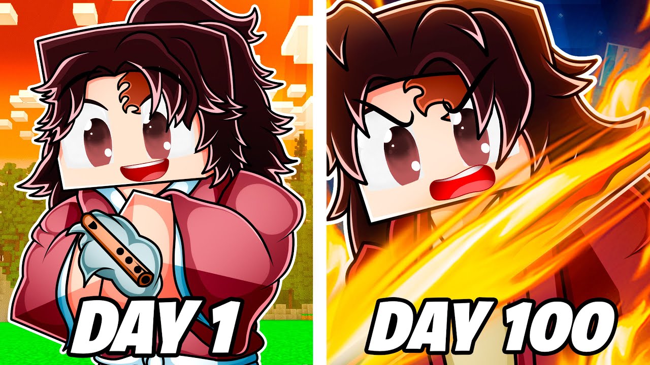 Я выжил 100 ДНЕЙ, играя за ЁРИИТИ в игре Demon Slayer в Minecraft... Вот что произошло