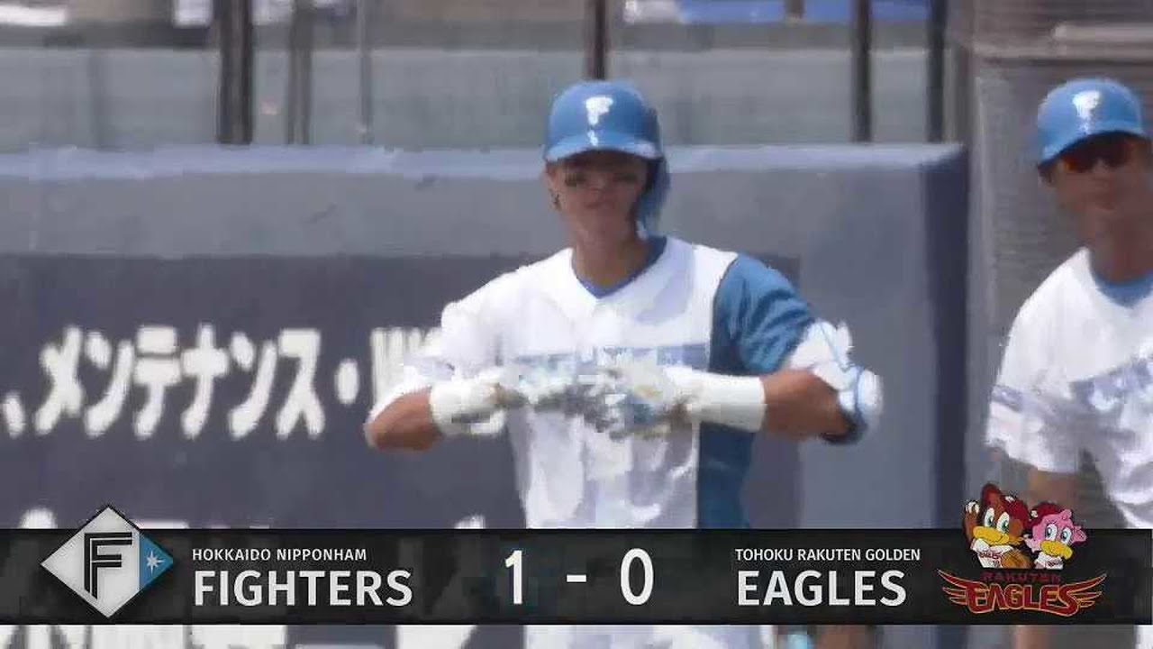 ファーム】痛烈な打球!! ファイターズ・郡拓也 先制のタイムリー 