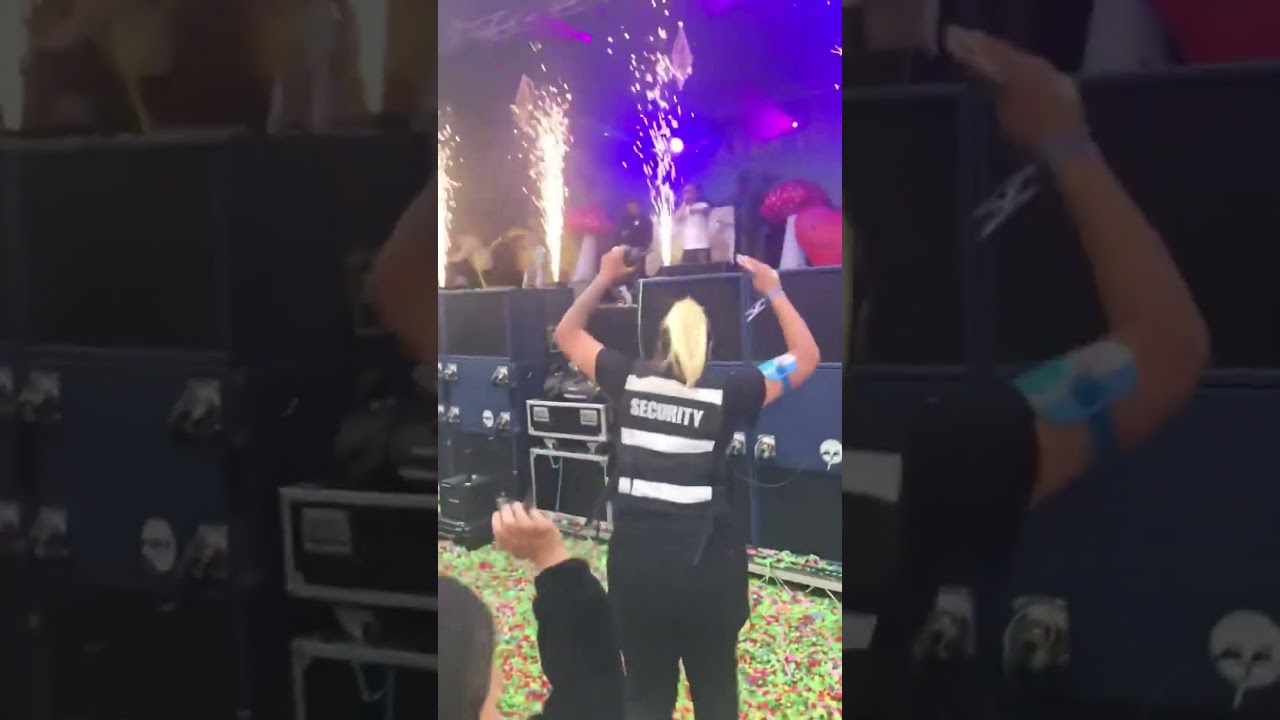 W security at a rave