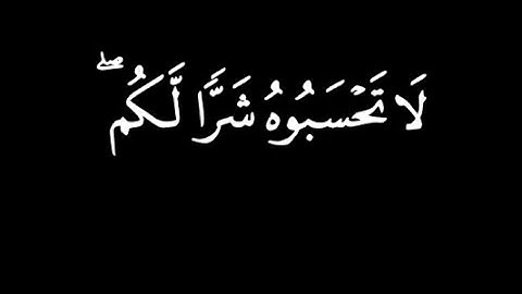 لَا تَحْسَبُوهُ شَرًّا لَّكُم |سورة النور|كرومات قرآن|ماهر المعيقلي 