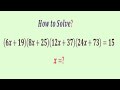 Hardest Math Olympiad question | Math tricks for competitive Exams | Math problem | x=?