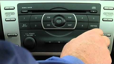 2012 - 2009 Mazda 6 Audio Control Tutorial