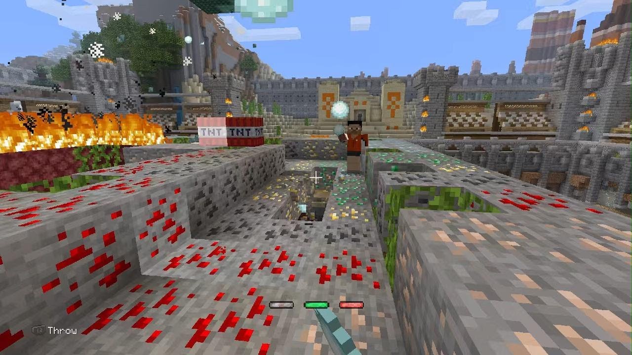 Playing OG Minecraft Snowball Mini Game - YouTube