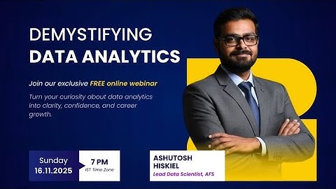 📊Demystifying Data Analytics Full Webinar Recording by Algoforge Studios | FREE Session for Students