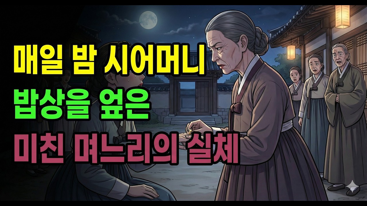 매일 밤 시어머니 밥상을 엎은 미친 며느리, 쫓겨나기 직전 시어머니가 건넨 금반지의 반전 비밀⭐옛날이야기 | 야담 | 설화 | 오디오북