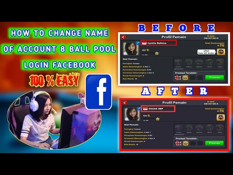 ?CARA GANTI NAMA AKUN 8 BALL POOL LOGIN FACEBOOK | TUTORIAL 8 BALL POOL