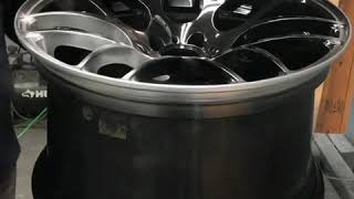 Hyper Silver Wheel Coating Application ( Custom Color Wheel Powdercoating )