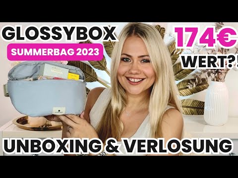 WOW🤩 GLOSSYBOX SUMMERBAG 2022 | UNBOXING \u0026 VERLOSUNG