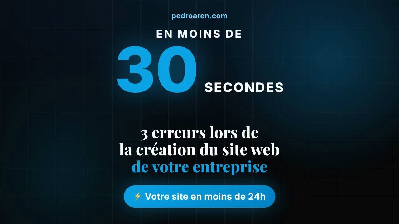 3 erreurs lors de la création du site web de votre entreprise