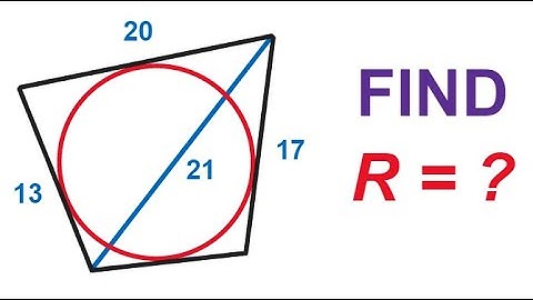 FIND THE RADIUS OF THE INSCRIBED CIRCLE | Geometry challenge