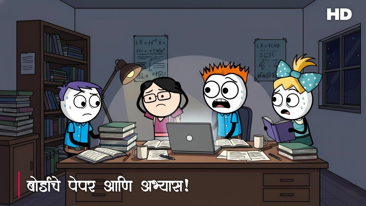 बोर्डाचे पेपर आणि अभ्यास! | CWS | Comedy With Sarthik 