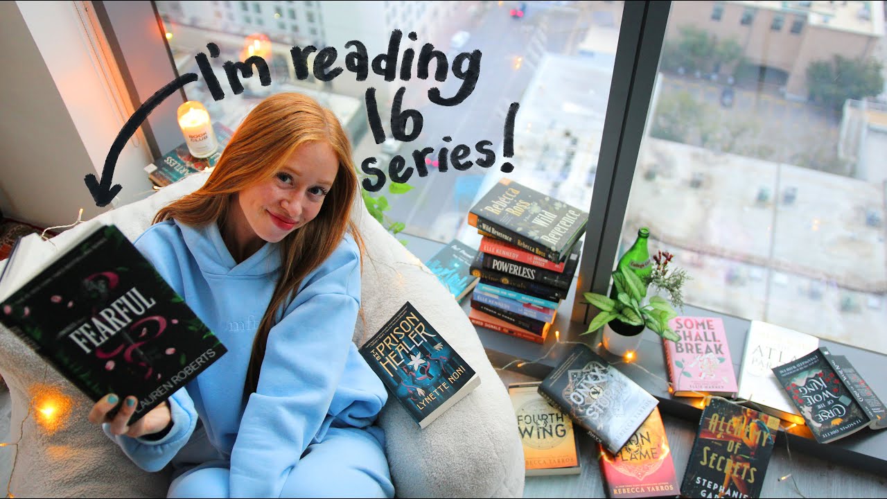 Finishing Every Series I'm in the middle of... in my new apartment! 🌃📖🌙