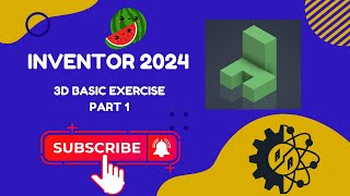 Autodesk Inventor 2024 | Part 3D Basic Exercise | Task 1