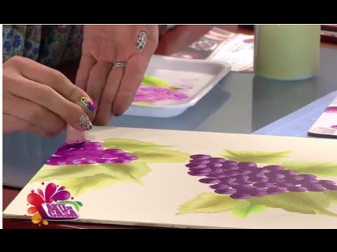 Como pintar un racimo de uvas aprenda la técnica hogar tv por ... Uvas pintadas