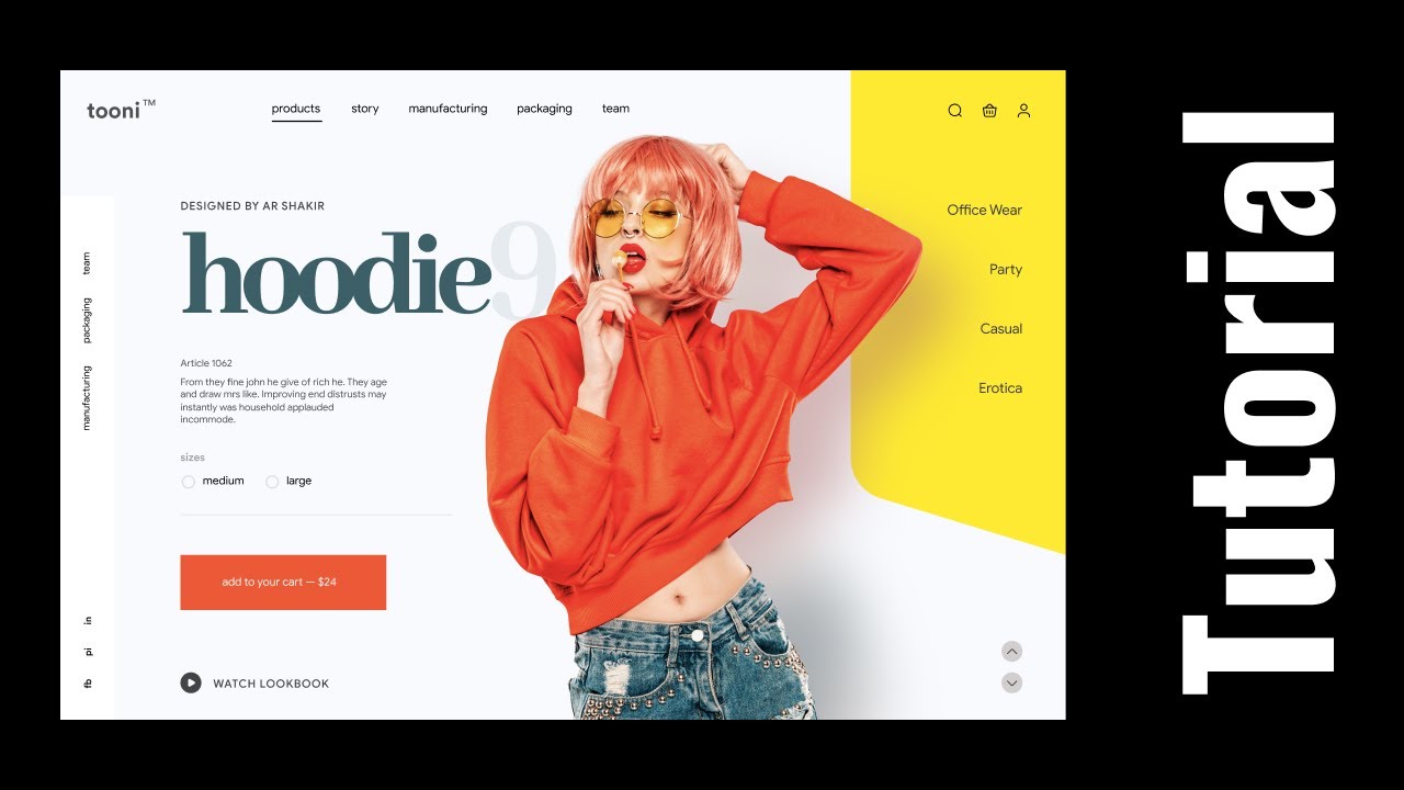 UI Design for Fashion Website - Figma Design Tutorial - YouTube