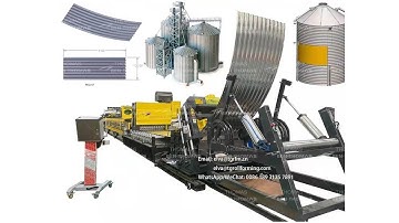 High tech grain silo making machine / silo sidewall roll forming machine
