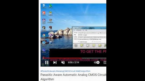 Parasitic Aware Automatic Analog CMOS Circuit design environment using ABC algorithm - VLSI  H-SPICE