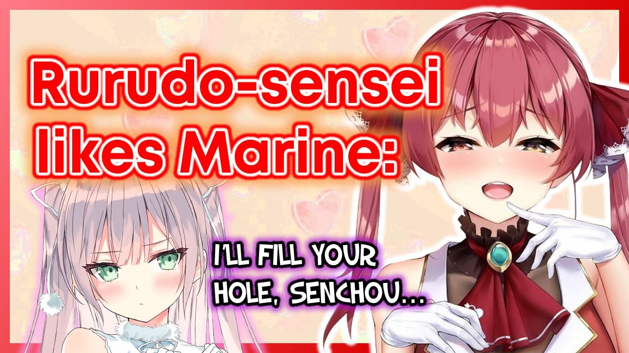 Houshou Marine and Rurudo TeeTee: Towa's illustrator SERIOUSLY likes Senchou  [Eng SubHololive] - YouTube