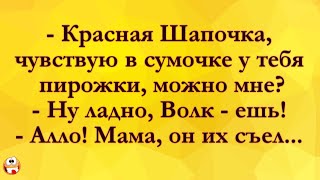 Красная Шапочка и Серый Волк! Анекдоты Онлайн! Короткие Приколы! Смех! Юмор! Позитив!