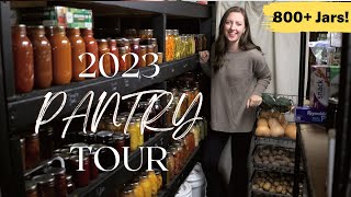 Storing a Year's Worth of Food | 2023 Full HOMESTEAD PANTRY TOUR