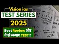 UPSC Prelims Best Test Series Review | Vision ias Test Series 2025 | #testseries #visionias