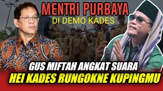 gus miftah terbaru mentri purbaya di demo kades, gus miftah angkat suara