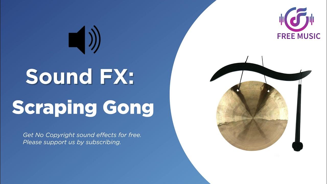 Scraping Gong Sound Effect (No Copyright Sound Effect) YouTube