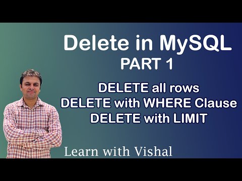 Delete in MySQL | DELETE | DELETE with WHERE Clause | DELETE with LIMIT | Hindi | English