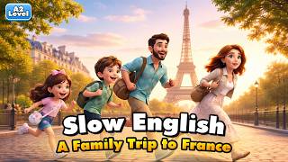 A Family Trip To France  Easy English Listening For Beginners a2 Level
