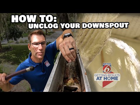 HOW TO: Unclog the Downspout on Your Gutters