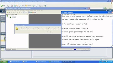 Informatica : User Creation And Privileges.avi