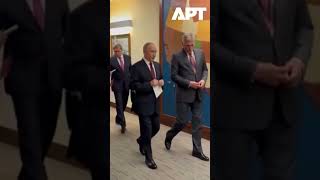 Putin Seen In Corridor After First Round Of Trump Talks At Alaska Air Base Apt