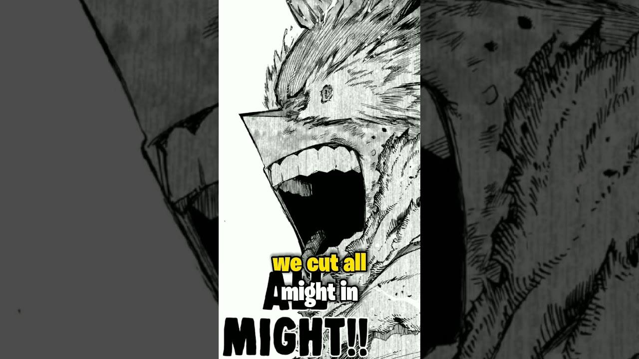 All Might dies to save the world. My hero academia chapter 402