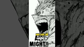 All Might dies to save the world. My hero academia chapter 402