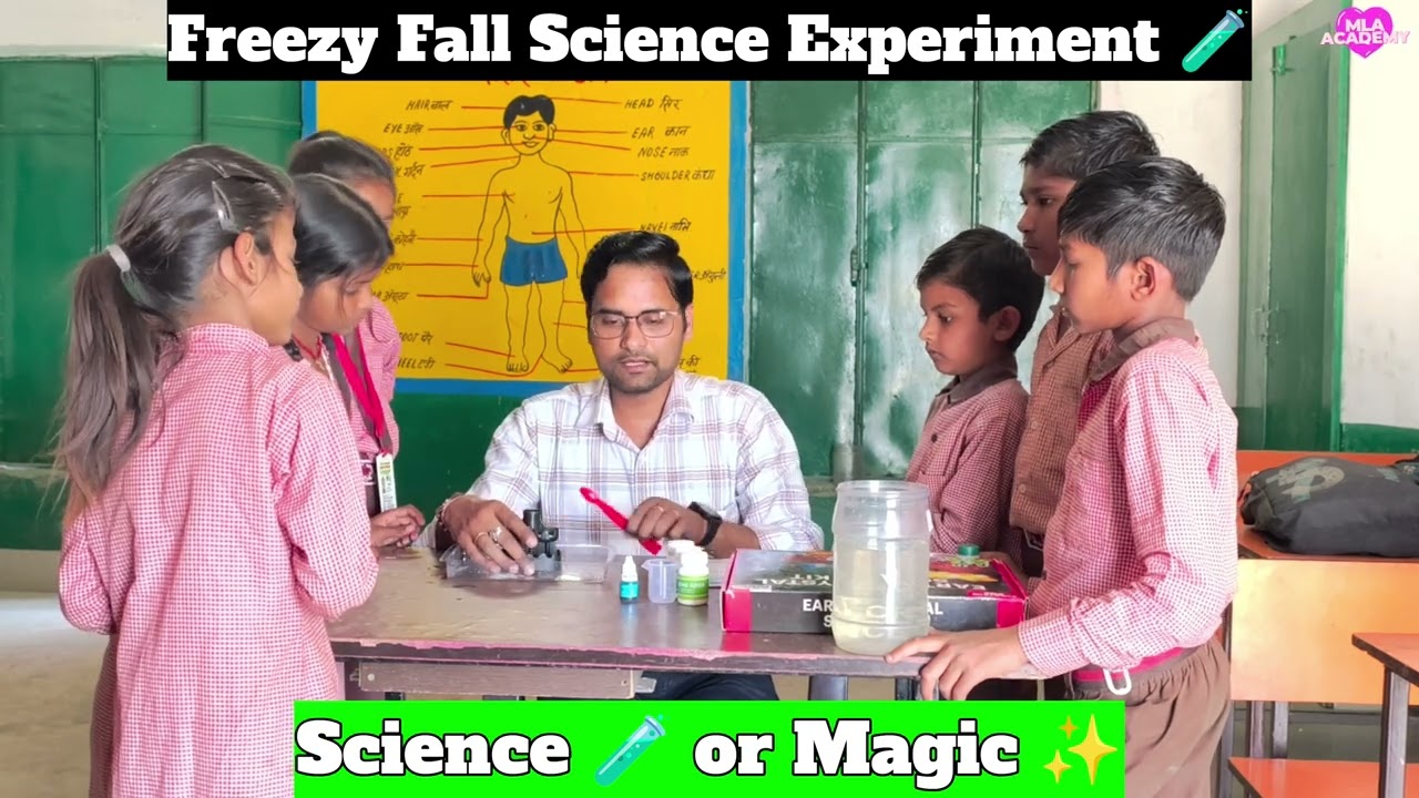 Freezy Fall Science Experiment🧪। Primary School Activity। Activity The Earth and Crystal Science Kit