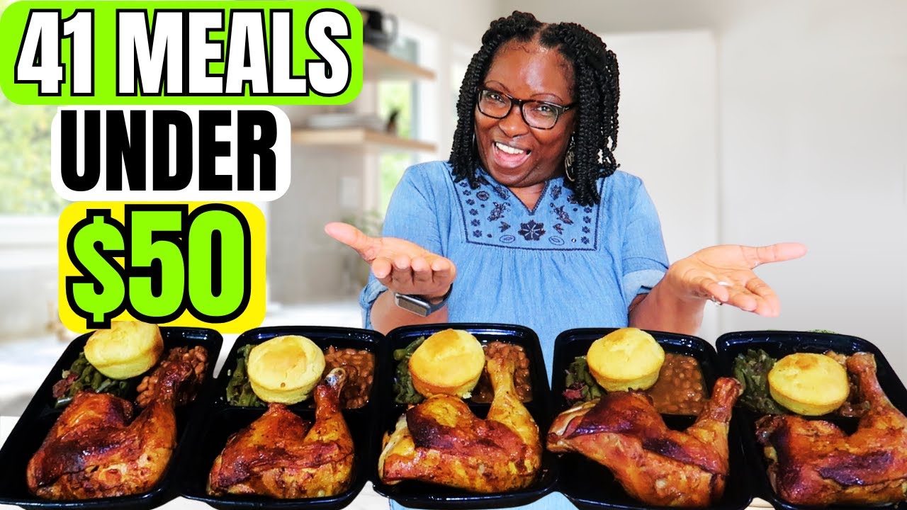 Emergency Grocery Budget | 41 Individual Meals for Under $50