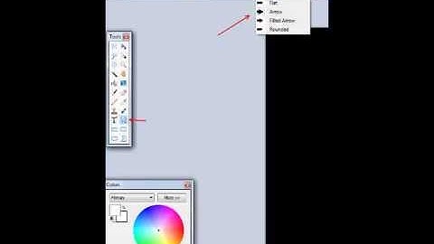 How to add an arrow to images using Paint.net