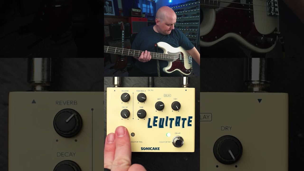 SONICAKE Levitate - Delay Reverb 2 in 1 Guitar Effects Pedal
