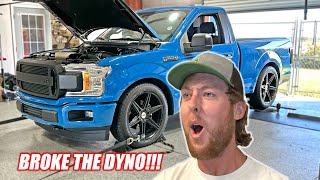 Our Whipple F-150 Made VIOLENT Pulls on the Dyno... INSANE Numbers!!!